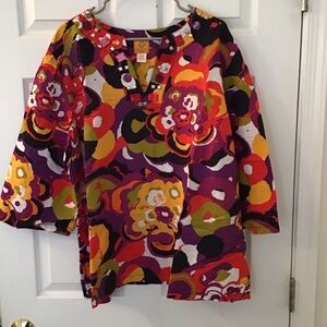 Ruby Rd. Colorful Floral Tunic Top